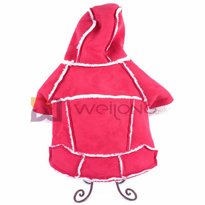 Sıcak Taklit Deri Evcil Hayvan Giyim Sonbahar Ham Kenar Sevimli Pet Hoodie