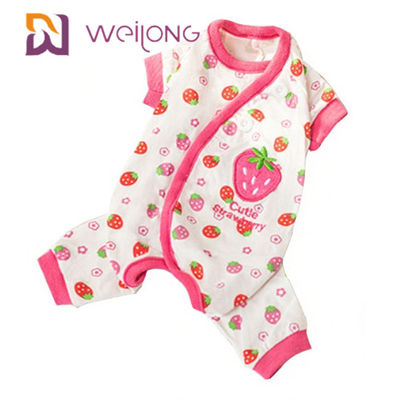 Dijital Baskı Özelleştirme Yaz Xl Köpek Pijamaları Onesie BSCI / WMT / ISO9001