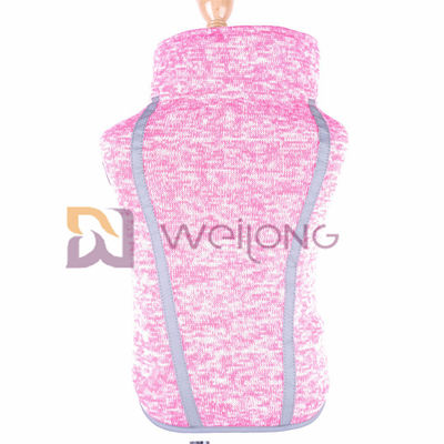Velcro Açılış Pembe Polar Pet Coat Ceket Heather Köpek Sweatshirt