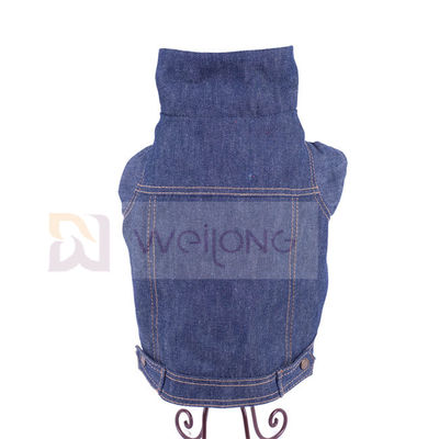 100% Poly Berber Pet Denim Ceket Kış Köpek Mavi Jean Ceket