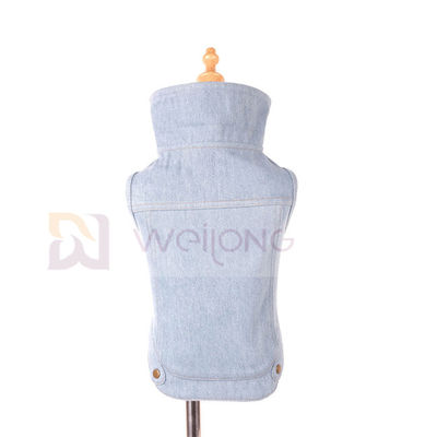 İlkbahar Yaz Pet Coat Mavi Vintage Yıkanmış Pet Denim Ceket Köpek Kedi İçin