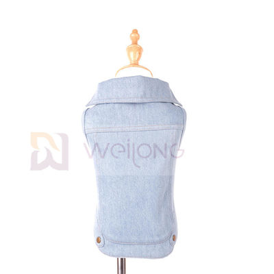 İlkbahar Yaz Pet Coat Mavi Vintage Yıkanmış Pet Denim Ceket Köpek Kedi İçin
