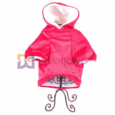 Sonbahar Parlak Kadife Pet Hoodie Yumuşak Ve Sıcak BSCI noel köpek ceketi Ceket