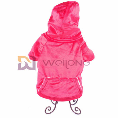 Sonbahar Parlak Kadife Pet Hoodie Yumuşak Ve Sıcak BSCI noel köpek ceketi Ceket