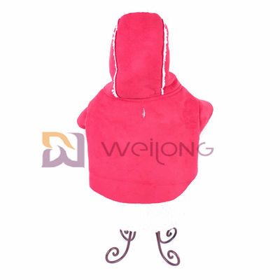 ISO9001 Taklit Deri Hoodie Pet Ceket Sonbahar Ham Kenar Sıcak Köpek Ceketi