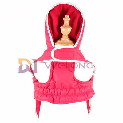 Taslan Kapitone Yama Hoodie Yansıtıcı Köpek Ceket Velcro Açılış Pet Hoodie