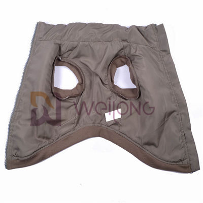 İyi Esneklik Gümüş Fermuar Berber Polar Pet Ceket 2 * 2 RIB Kış İçin Düşük Vücut Köpek Ceketleri
