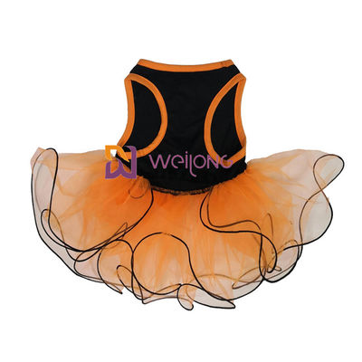 Kabak / Kafatası Tül Etek Cadılar Bayramı Pet Elbise Yay Dekorasyon CVC Jersey