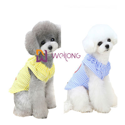 Kauçuk Baskı Renkli Yaz Gofresi Köpek Yavrusu Elbise XS S M L XL