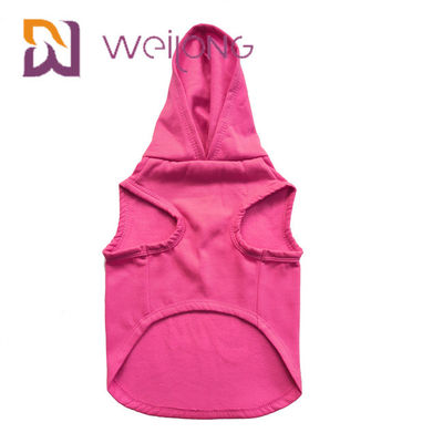 Renkli Kauçuk Baskı Doğum Günü Pet Hoodie Özelleştirilmiş Pembe Köpek Hoodie