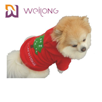 Noel Köpek Polar Hoodie için Nakış Polar Polar Pet HOODIE