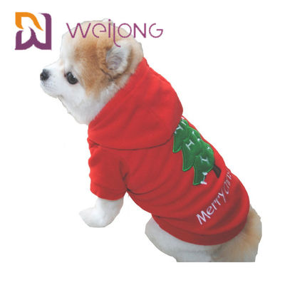 Noel Köpek Polar Hoodie için Nakış Polar Polar Pet HOODIE