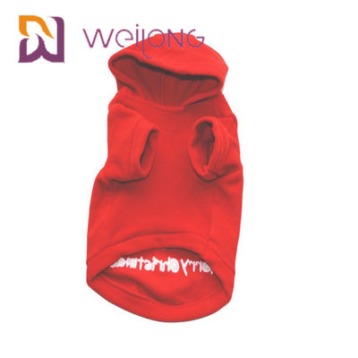 Noel Köpek Polar Hoodie için Nakış Polar Polar Pet HOODIE