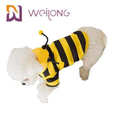 Apis Florea Pet Giyim Şerit Arı Komik Kostüm Köpek Hoodie Giysileri