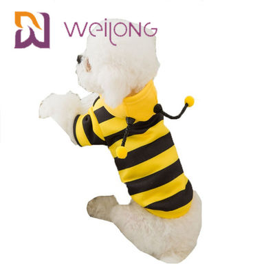Apis Florea Pet Giyim Şerit Arı Komik Kostüm Köpek Hoodie Giysileri