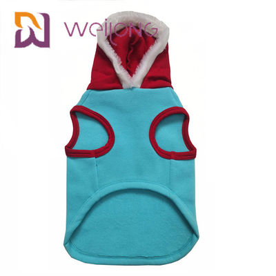 CVC Polar Kış Pet Hoodie Giysileri Noel Baba Ile Noel Kedi Köpek Hoodie Kazak