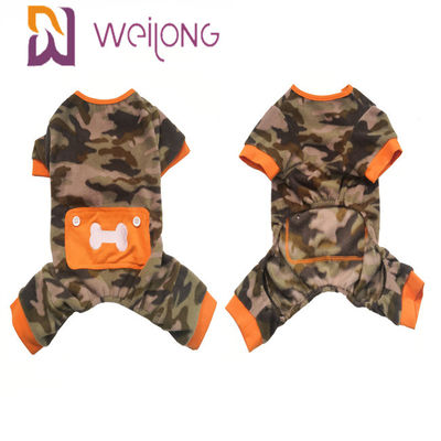 Poly Fleece Kış Pet Pijama Kamuflaj Kafatası Köpek Polar Onesie