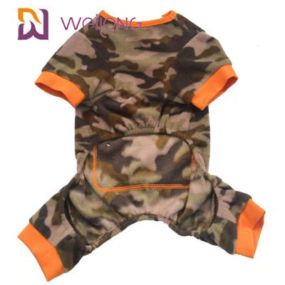 Poly Fleece Kış Pet Pijama Kamuflaj Kafatası Köpek Polar Onesie