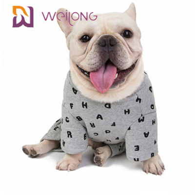 Kişiselleştirme Sonbahar / Kış Kazak Pet Pijama BSCI Köpek Polar Onesie