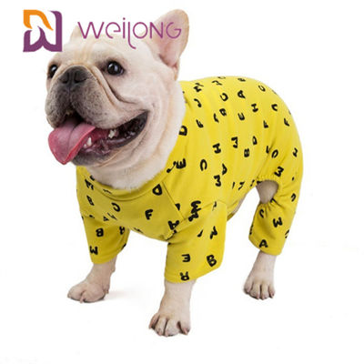 Kişiselleştirme Sonbahar / Kış Kazak Pet Pijama BSCI Köpek Polar Onesie