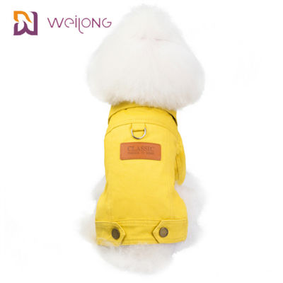 Özelleştirilmiş Pamuklu Kanvas Pet Coat Yumuşak Sherpa Astar Köpek Kışlık Mont