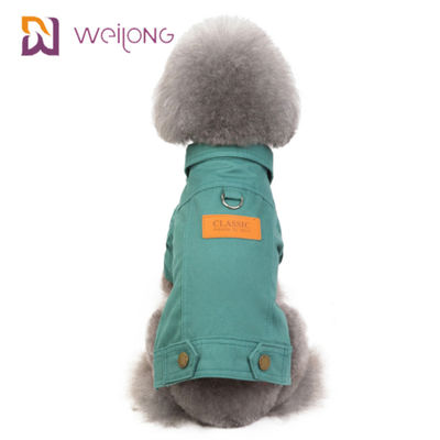Özelleştirilmiş Pamuklu Kanvas Pet Coat Yumuşak Sherpa Astar Köpek Kışlık Mont