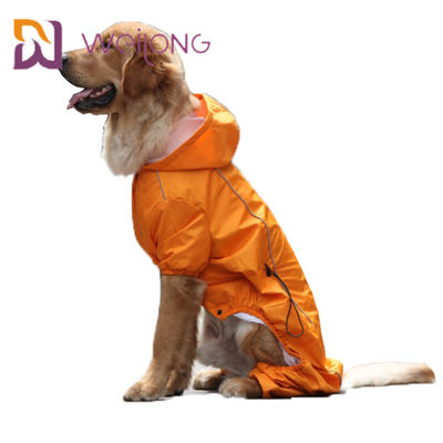 Güvenlik Çizgili Pet Yağmurluk Tam Özelleştirme Köpek Yansıtıcı Yağmurluk