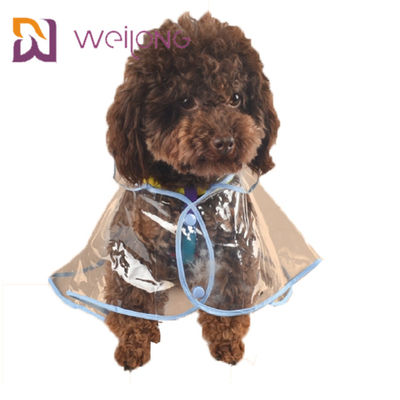 PVC Şeffaf Pet Yağmurluk İlkbahar Yaz Hafif Temizle Köpek Yağmurluk