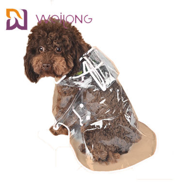 PVC Şeffaf Pet Yağmurluk İlkbahar Yaz Hafif Temizle Köpek Yağmurluk