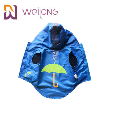 Velcro Açılış Kauçuk Baskı Su Geçirmez Pet Yağmurluk Mavi XS-XL