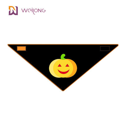 Cadılar Bayramı Tarzı WMT Pet Bandana Pamuk Poplin Sırt Uzunluğu 15 &quot;- 24&quot; Özel Köpek Eşarp