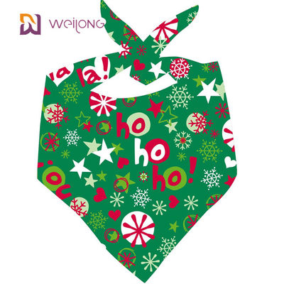Premium Dayanıklı Kumaş Köpek Noel Bandana Benzersiz Şekil Ayarlanabilir Fit