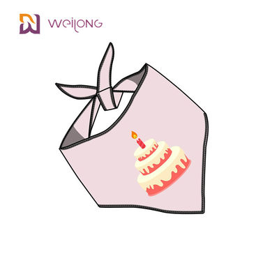Doğum Günü Kıyafet Aksesuarları Parti Malzemeleri için Cupcake Desen Pet Bandana