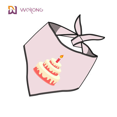 Doğum Günü Kıyafet Aksesuarları Parti Malzemeleri için Cupcake Desen Pet Bandana