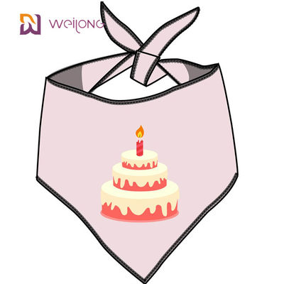 Doğum Günü Kıyafet Aksesuarları Parti Malzemeleri için Cupcake Desen Pet Bandana