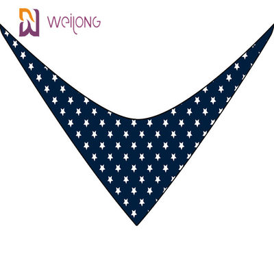 Benzersiz Şekil Ayarlanabilir Fit Pet Bandana Premium Dayanıklı Kumaş Yıldız Çizgili tasarımcı köpek bandanaları